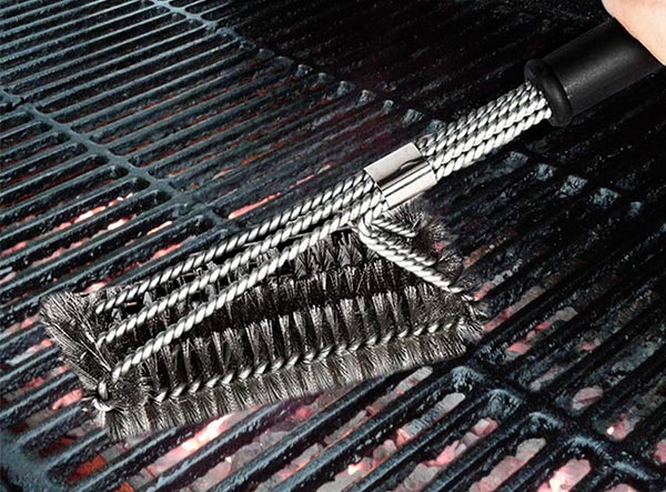 BBQ Accessories 18" Four-headed Wire Grill Brush