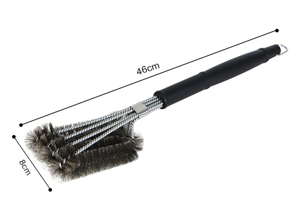 BBQ Accessories 18" Four-headed Wire Grill Brush