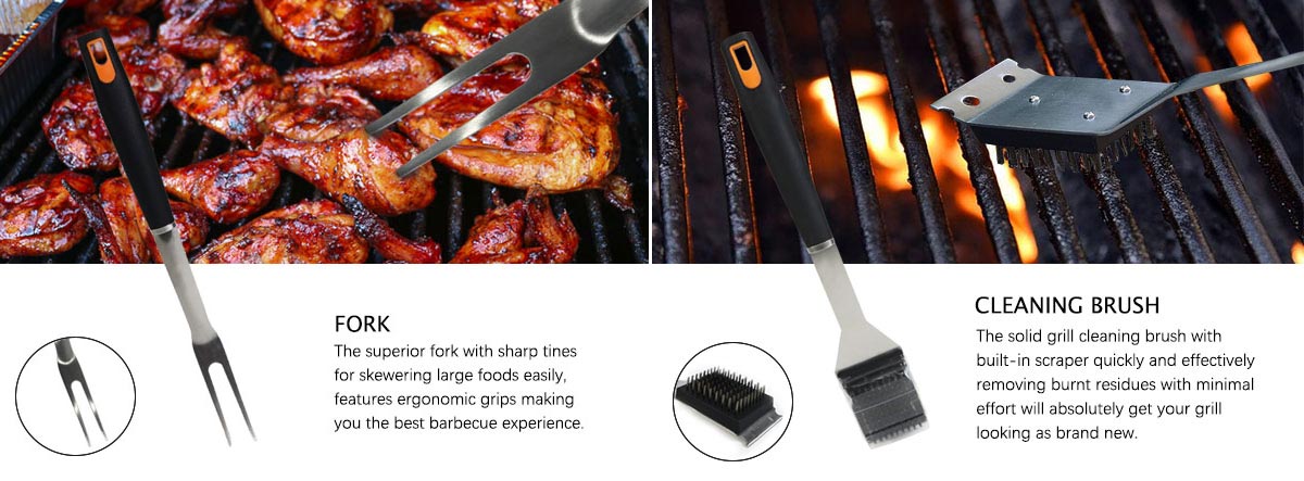 Barbecue Accessories Kit Stainless Steel Grill Utensils