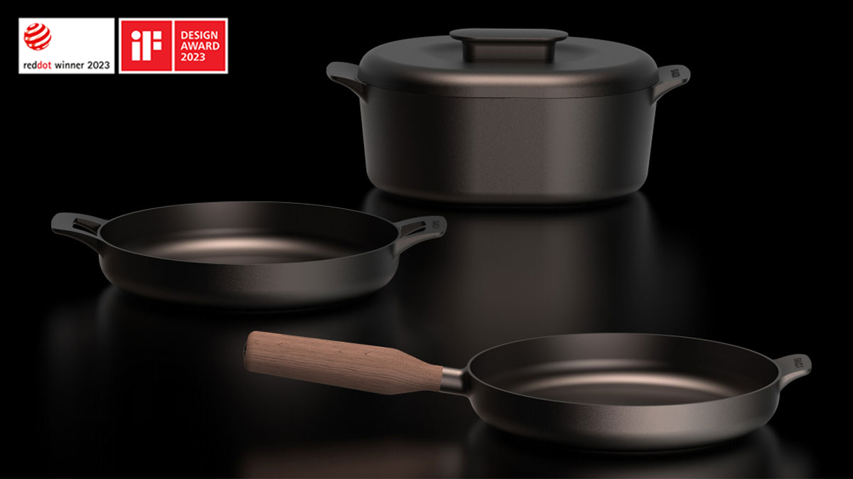 New Products Non-stick Pans Polished Cast Iron Cookware Set