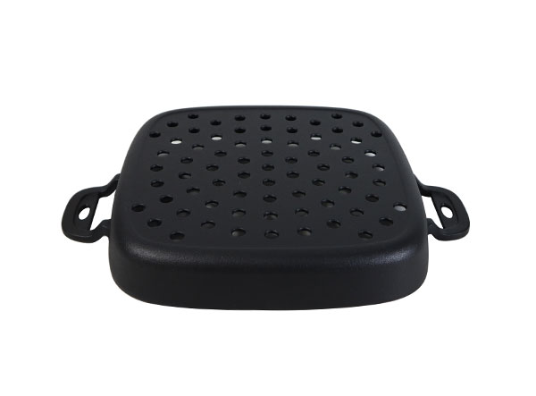 Dual Handle Pre-seasoned Outdoor Cast Iron Grilling Basket