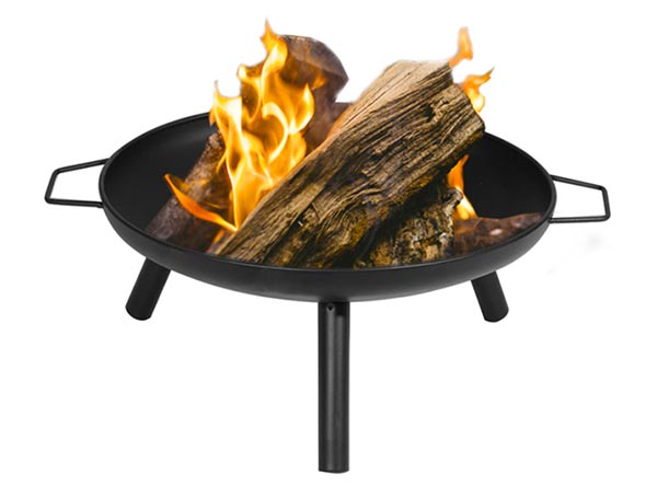 Portable 23'' Three-Legged Outdoor Fire Bowl