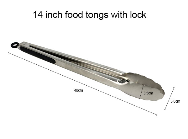 Factory BPA Free Metal Pincers Cooking Grill Tongs for BBQ