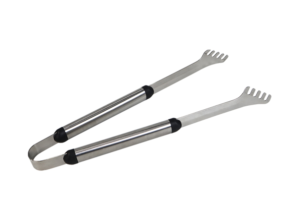 Metal Barbecue Utensils Heavy Duty 18 Inch BBQ Tongs for Outdoor Grill