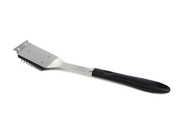 Replaceable Stainless Steel Bristles Head Barbecue Brush and Scraper