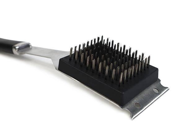 Replaceable Stainless Steel Bristles Head Barbecue Brush and Scraper