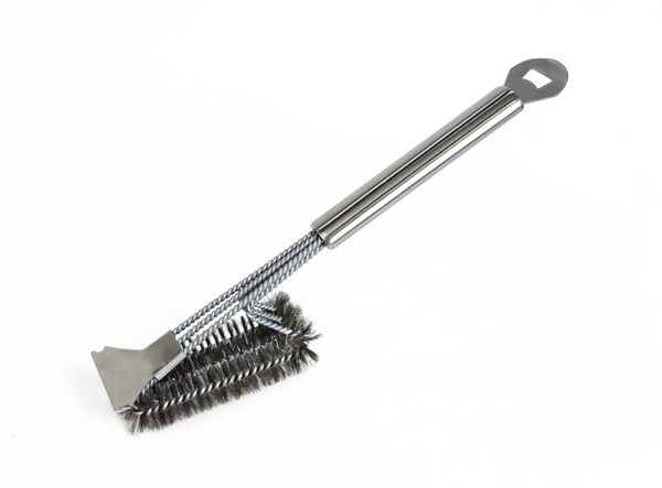 Outdoor Grill Accessories 3-Branch Metal BBQ Brush