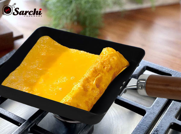 Iron Nitride Rectangle Japanese Omelette Tamagoyaki Pan