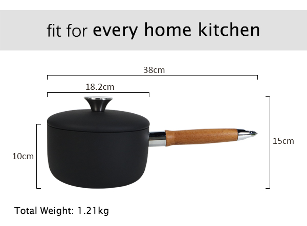 PFOA Free Non-Stick Carbon Steel Saucepan