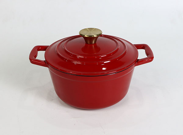 Cast Iron Enamel Kitchen Cookware Food Pot Casserole Dish