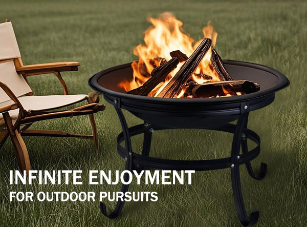 Wholesale 22 Inches Portable Wood Burning Steel BBQ Grill Fire Pits