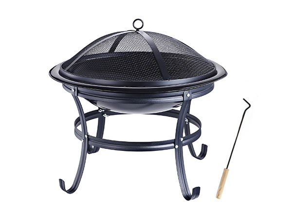 Wholesale 22 Inches Portable Wood Burning Steel BBQ Grill Fire Pits