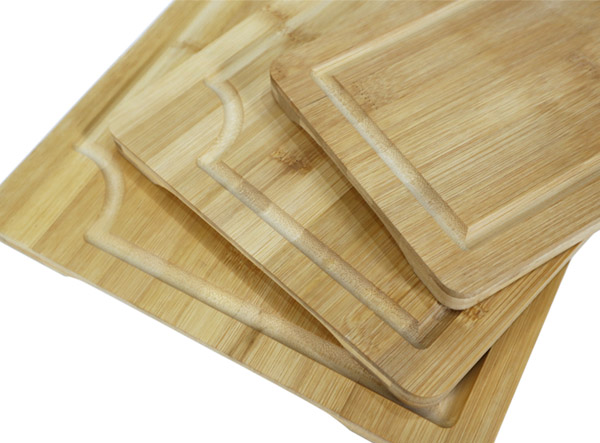 Custom Reversible 3 Pack Bamboo Cutting Board with Deep Groove